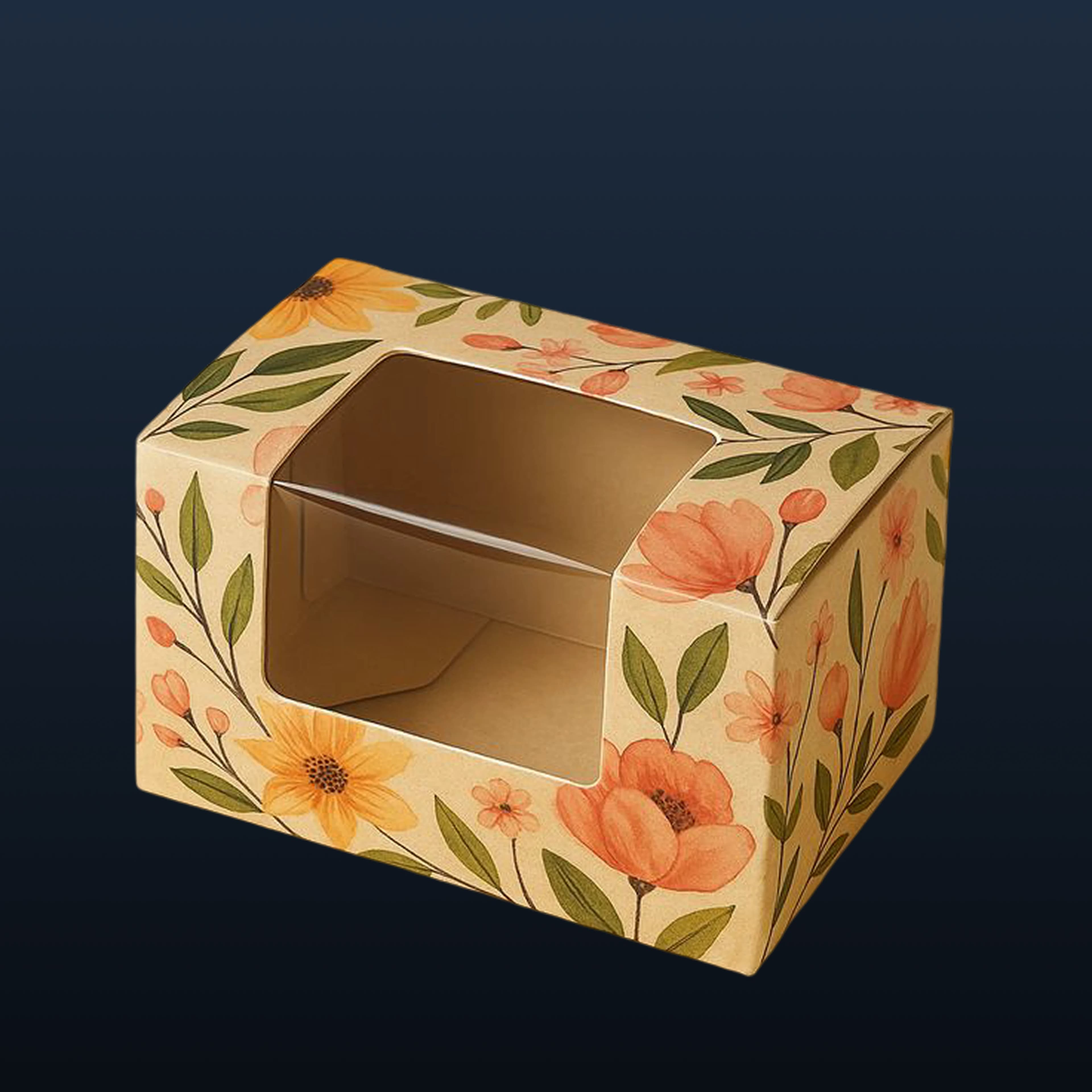 Custom Kraft Window Boxes